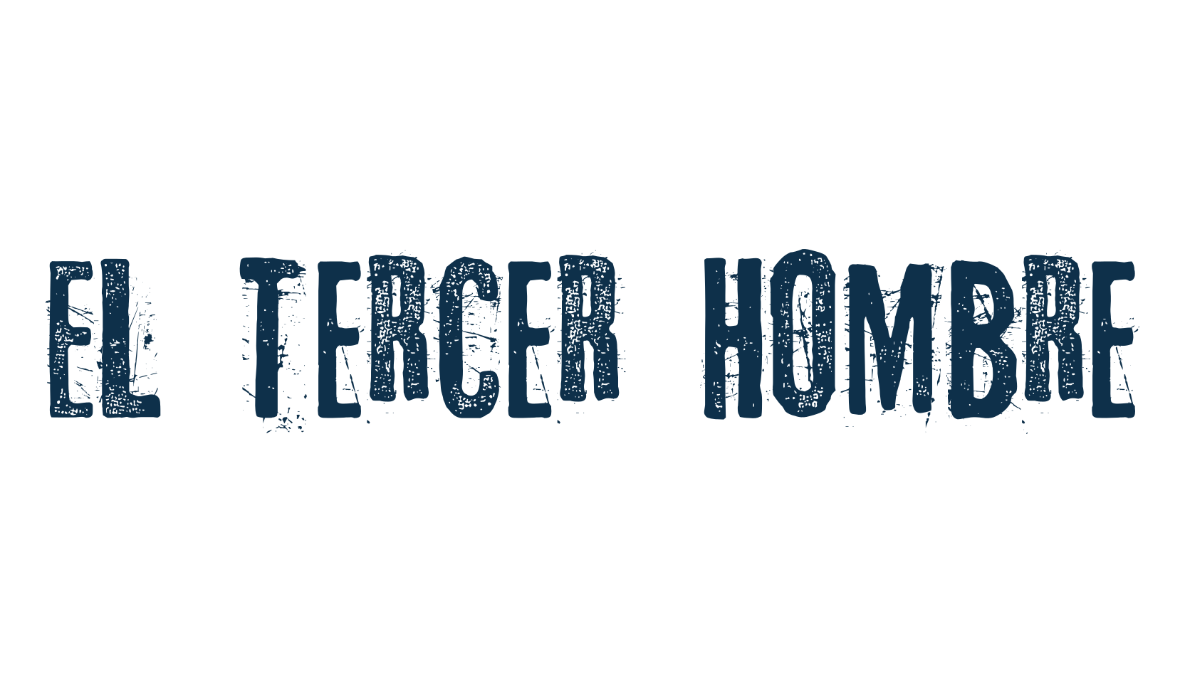 El tercer hombre, fancy distorted decorative font preview