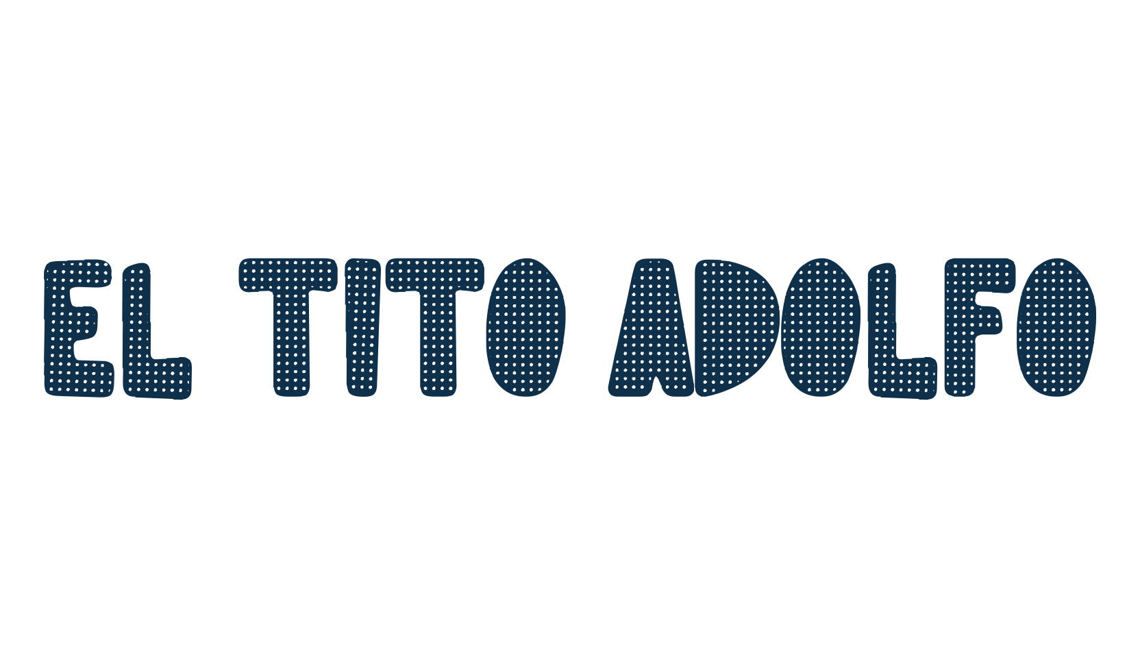 El Tito Adolfo, fancy decorative font preview
