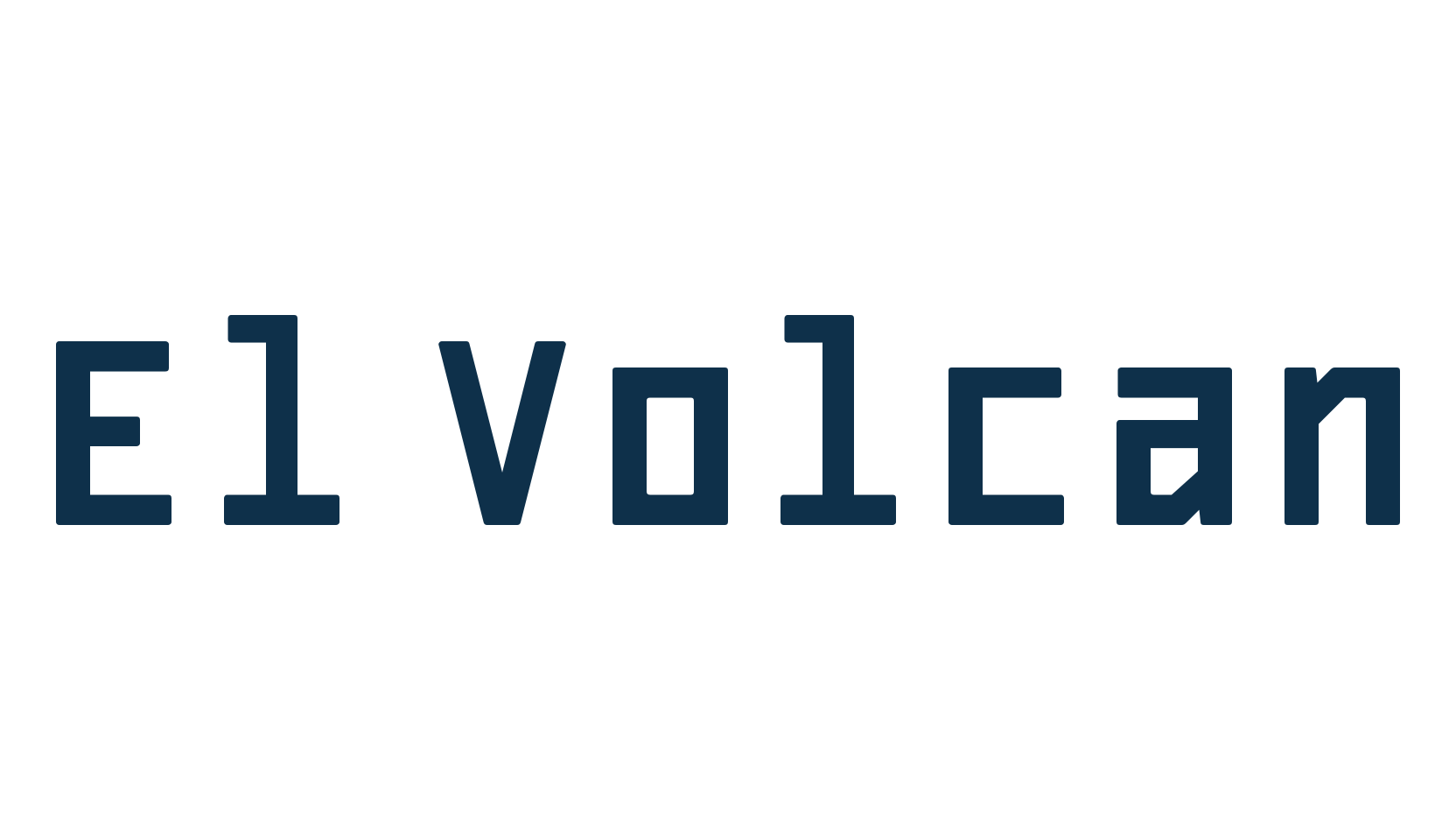 El Volcan, fixed width font preview
