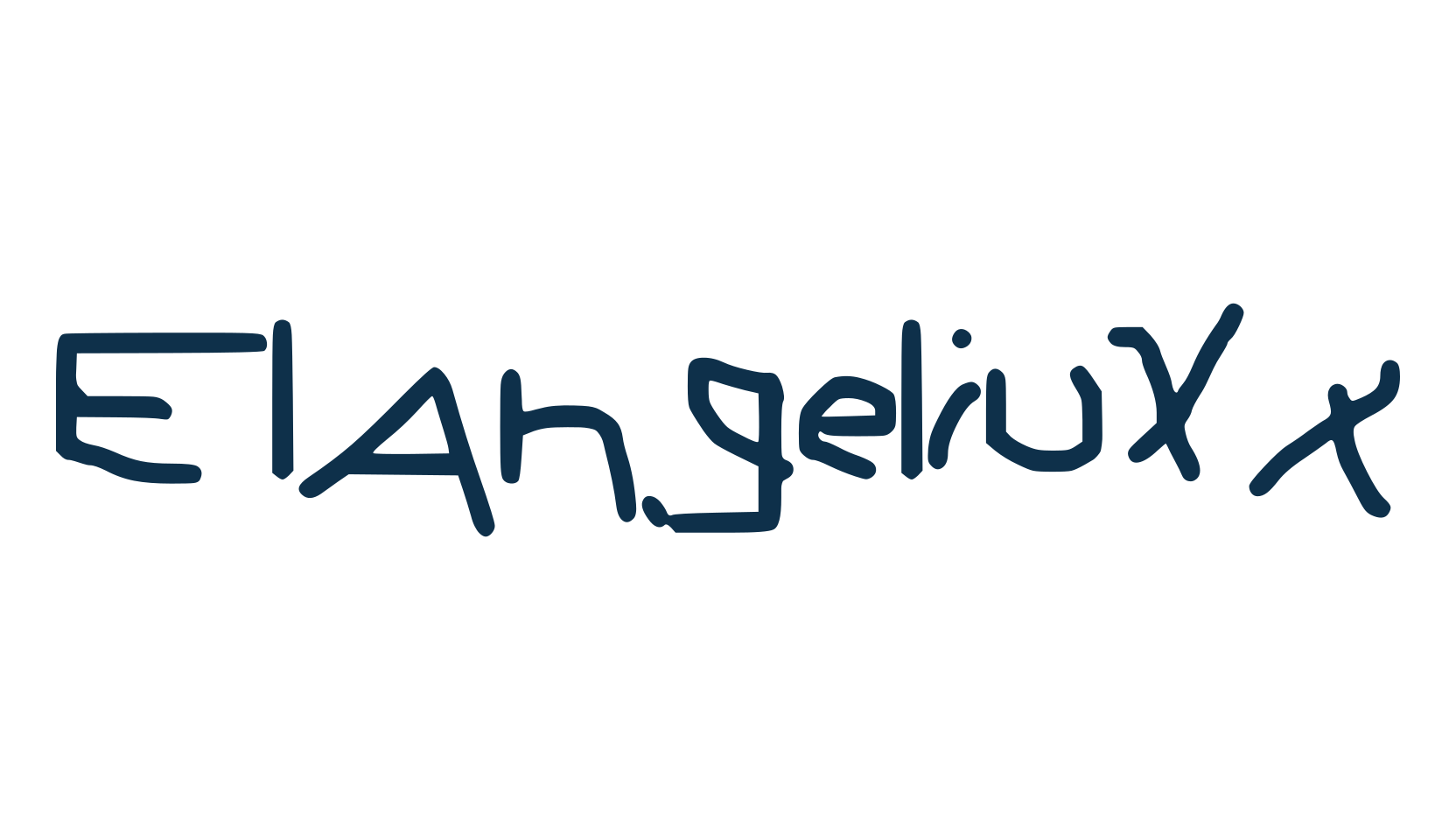 ElAngeliuXx, script handwritten fancy decorative calligraphy font preview