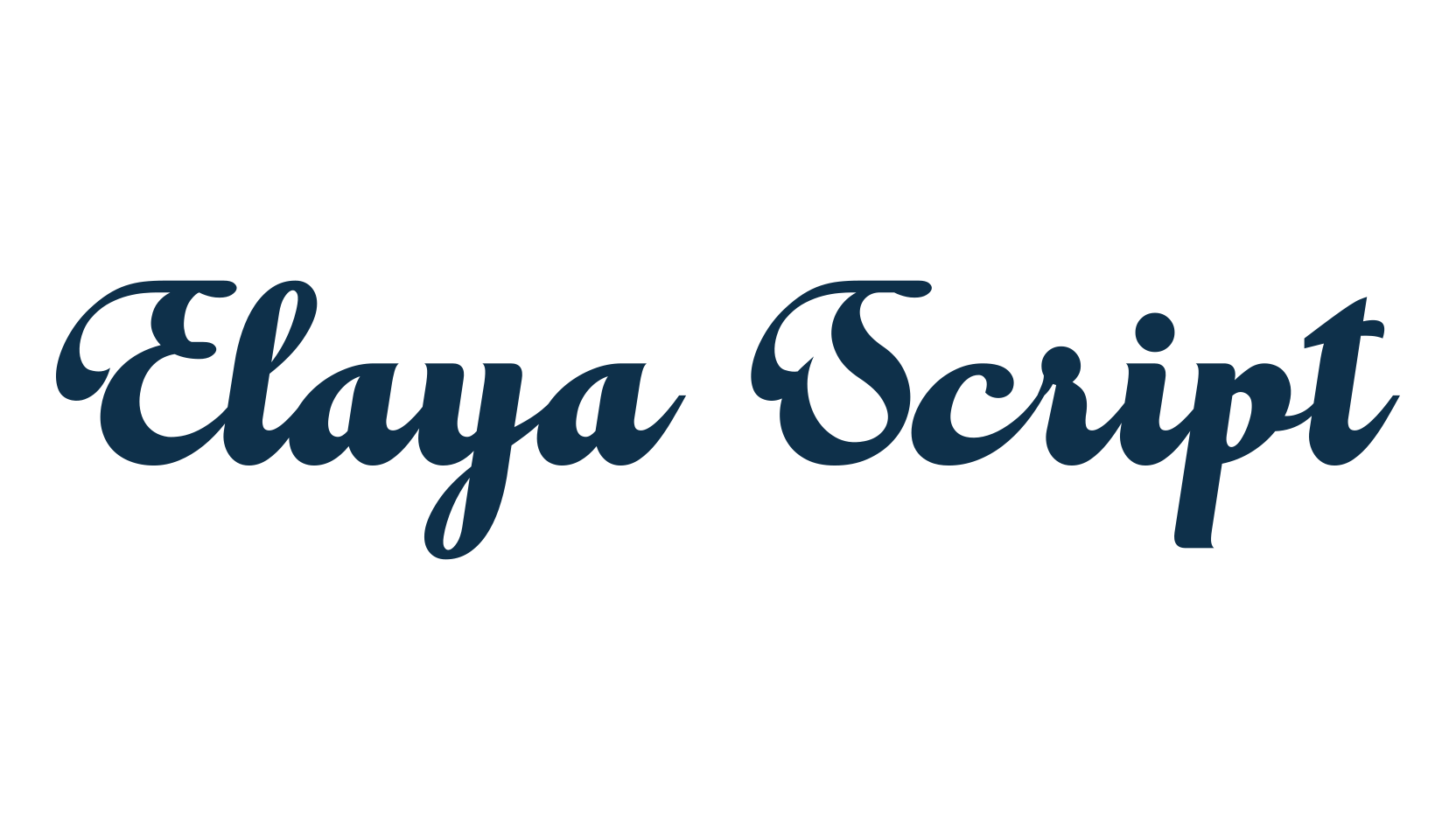 Elaya Script, various font preview