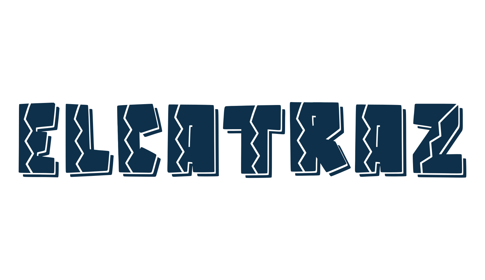 Elcatraz, fancy cartoon decorative font preview