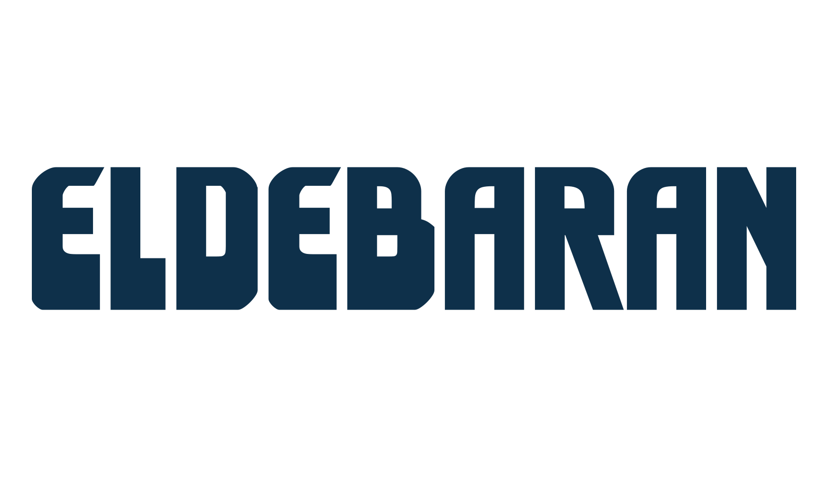 Eldebaran, techno sci-fi font preview