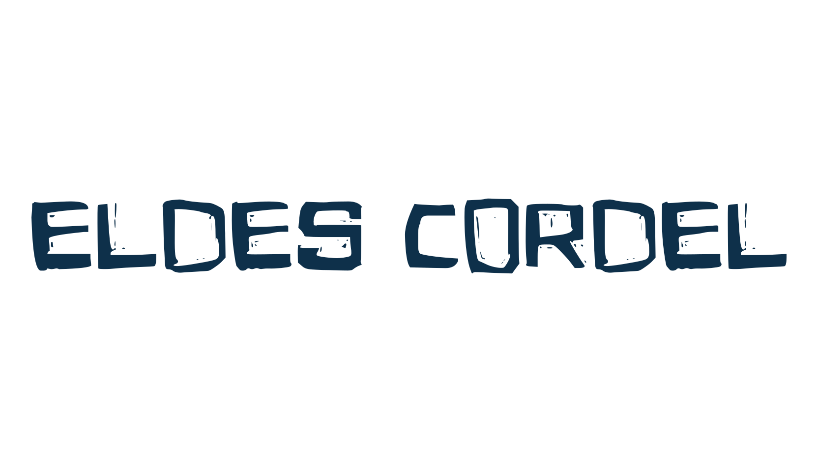 Eldes Cordel, fancy cartoon decorative font preview