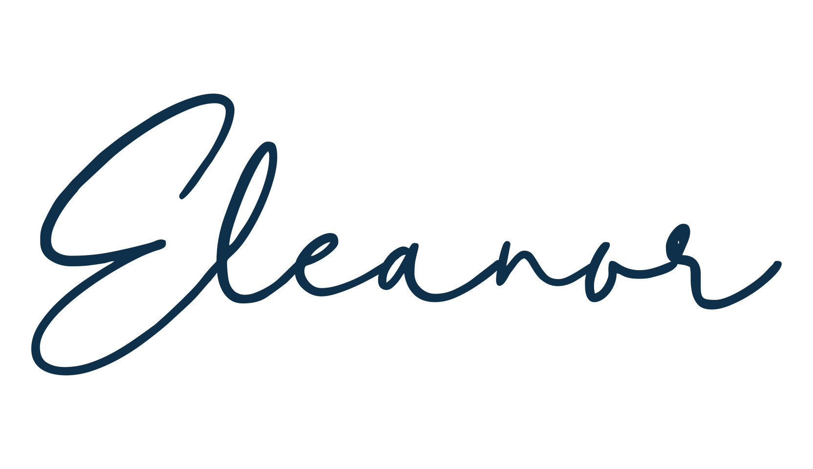 Eleanor, handwriting font preview
