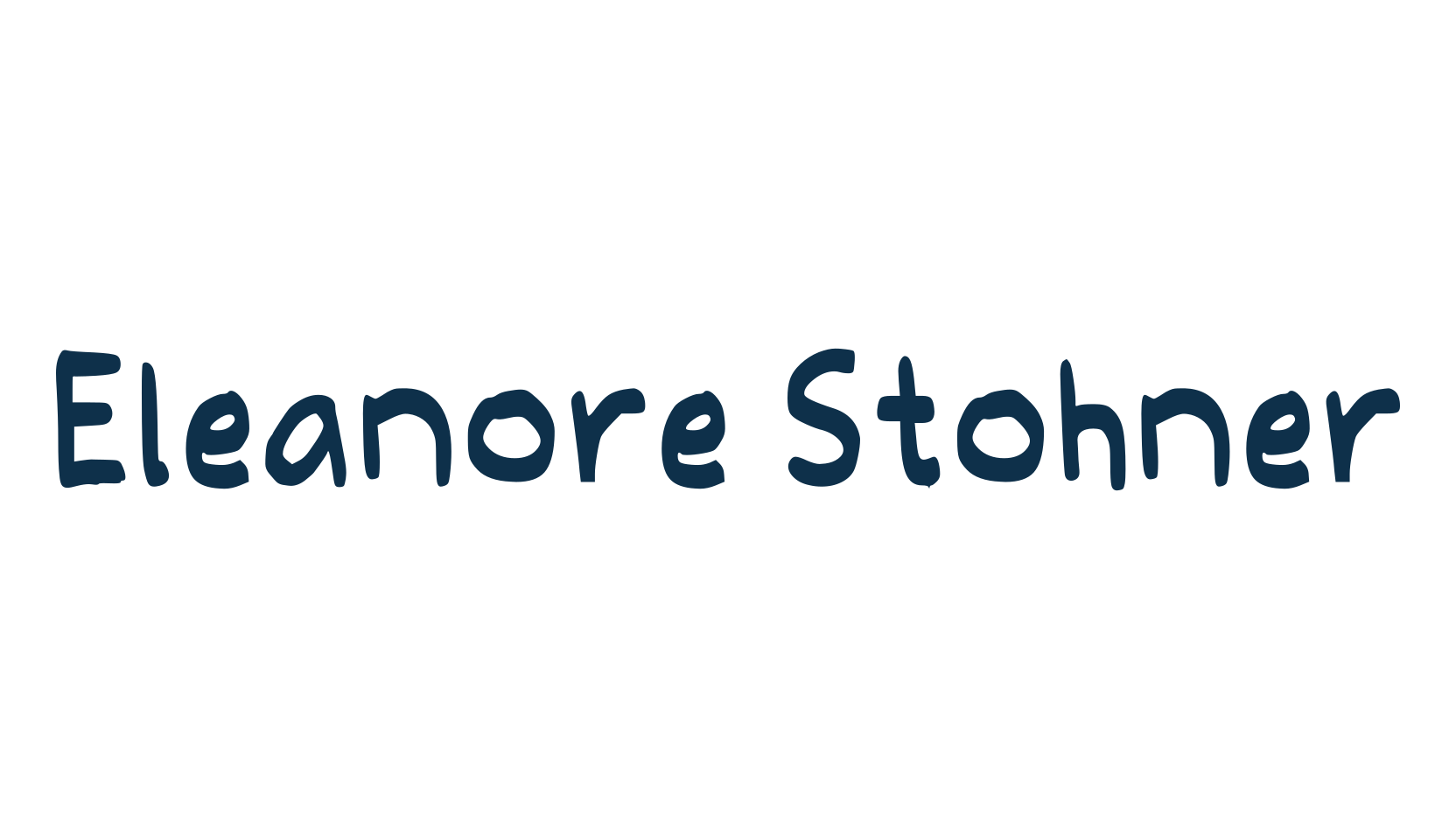 Eleanore Stohner, script handwritten fancy decorative calligraphy font preview