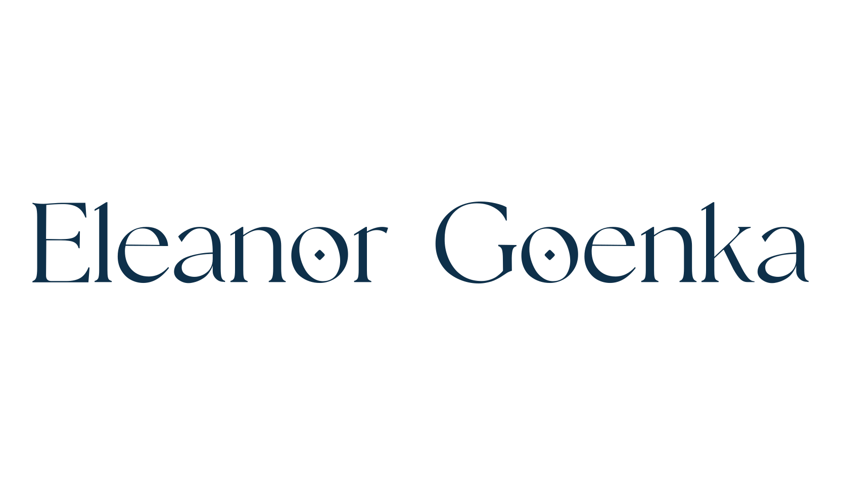 Eleanor Goenka, basic serif font preview