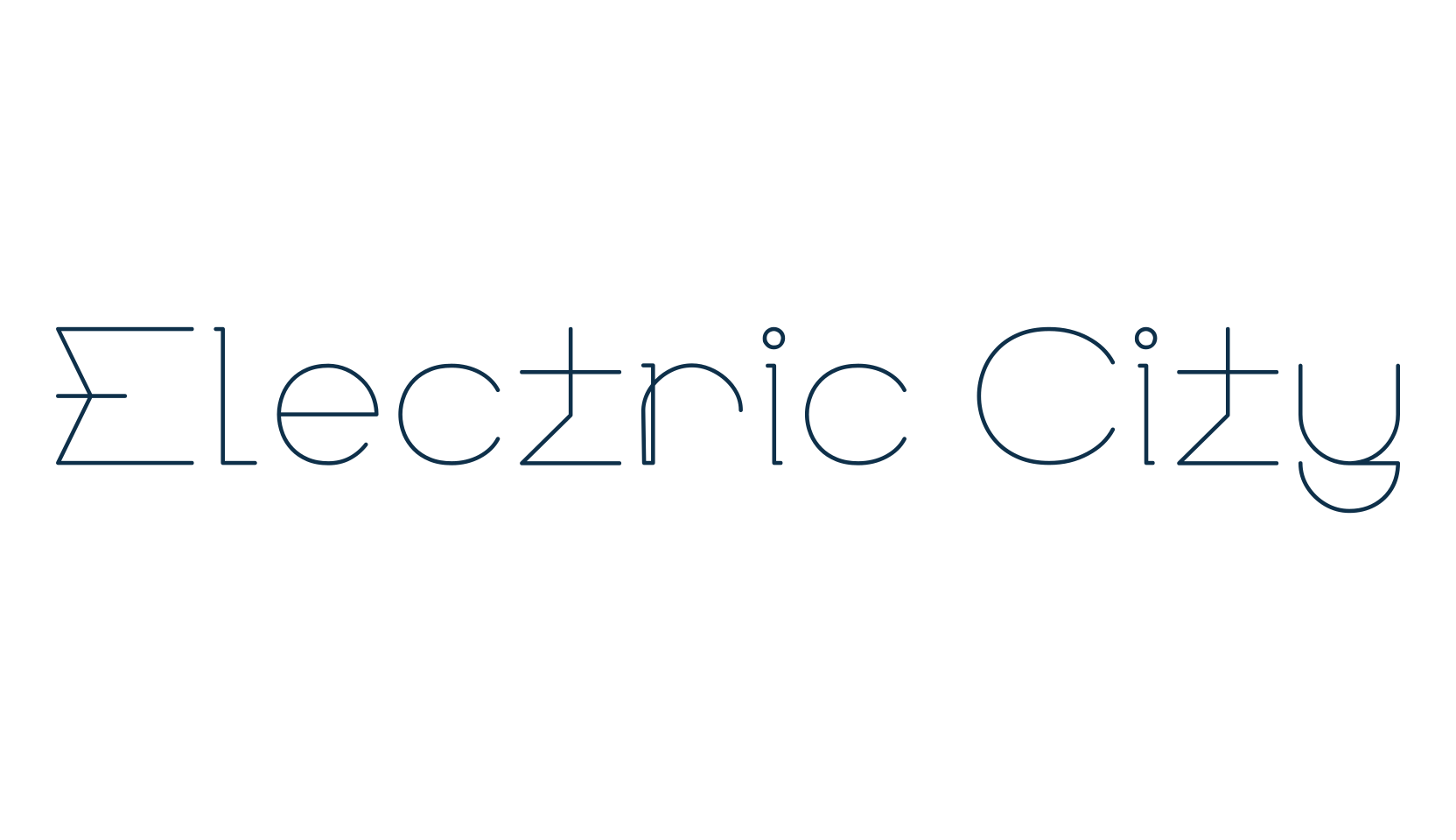 Electric City, various font preview