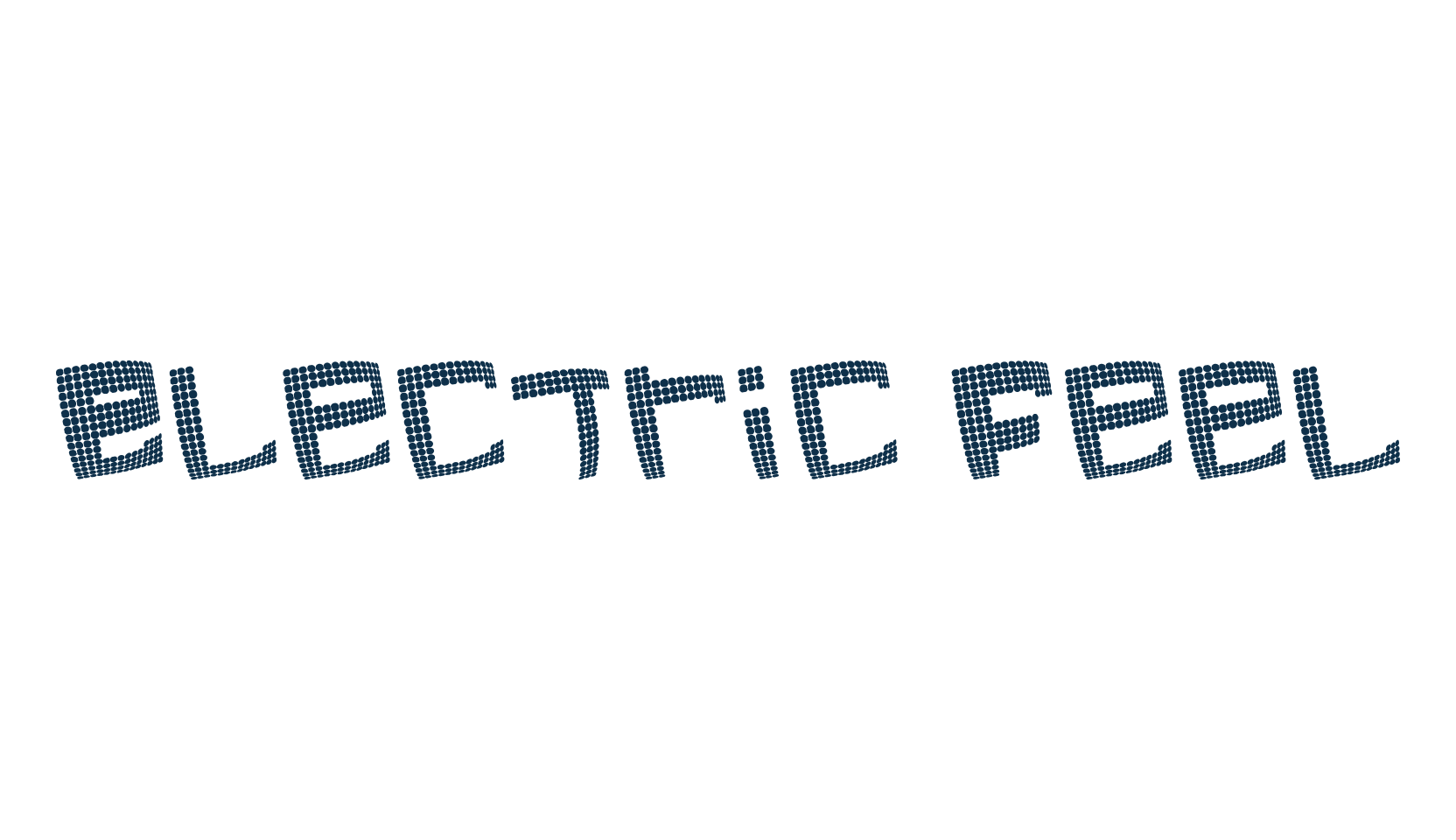 Electric Feel, fancy groovy decorative font preview