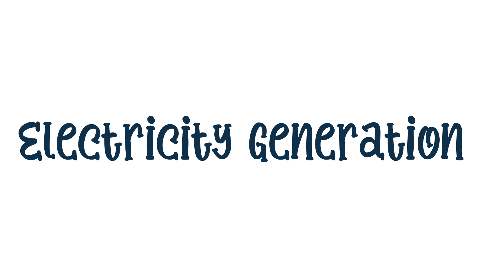 Electricity Generation, fancy decorative font preview