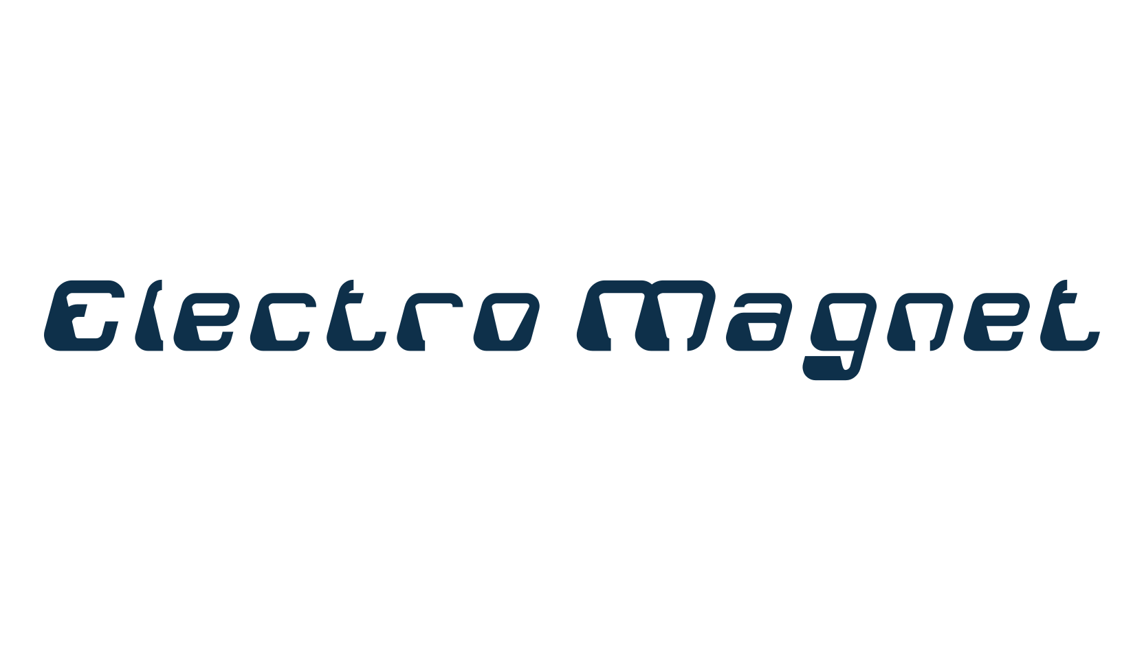 Electro Magnet, fancy various techno sci-fi font preview