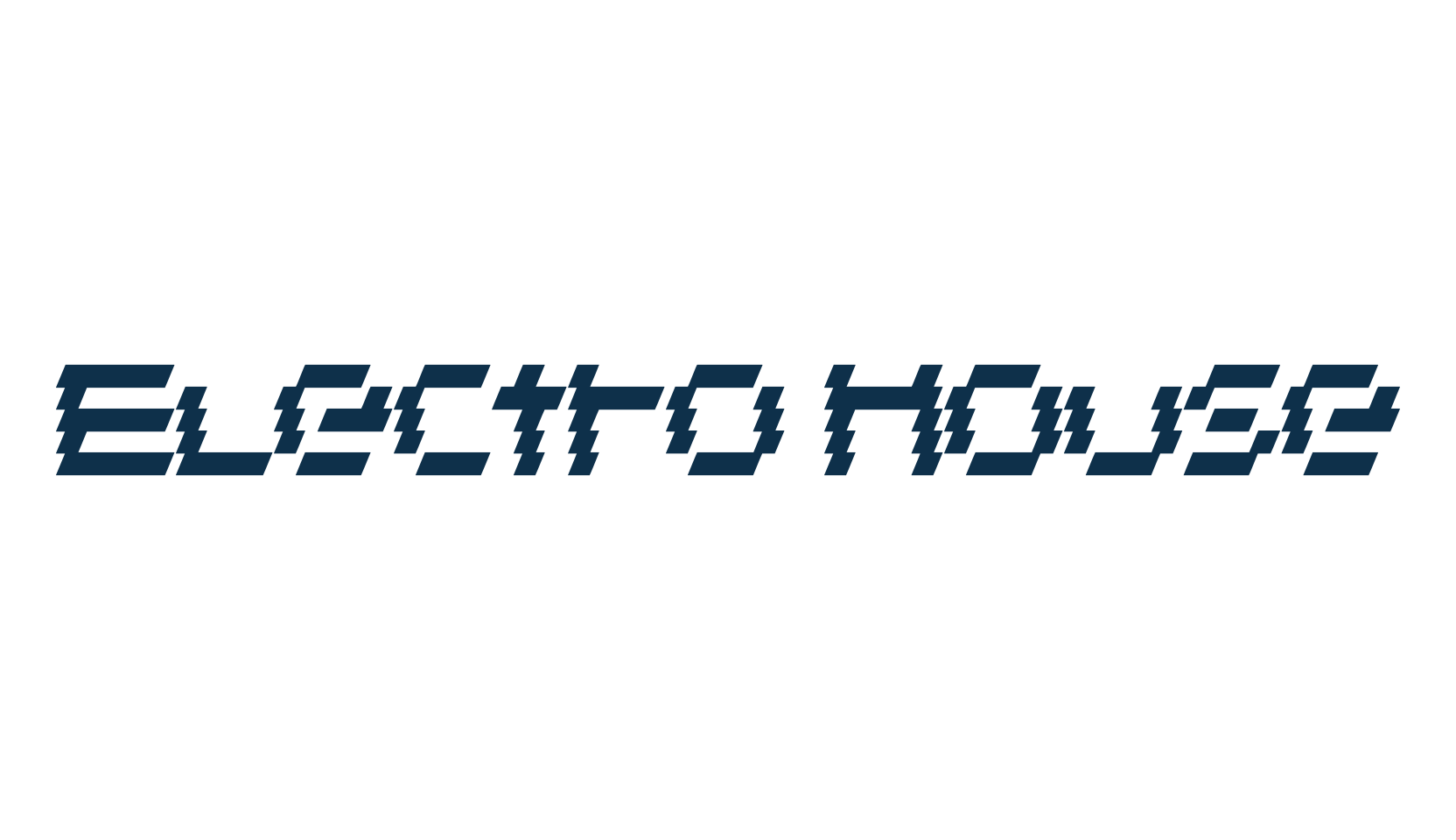 Electro House, fancy various techno sci-fi font preview