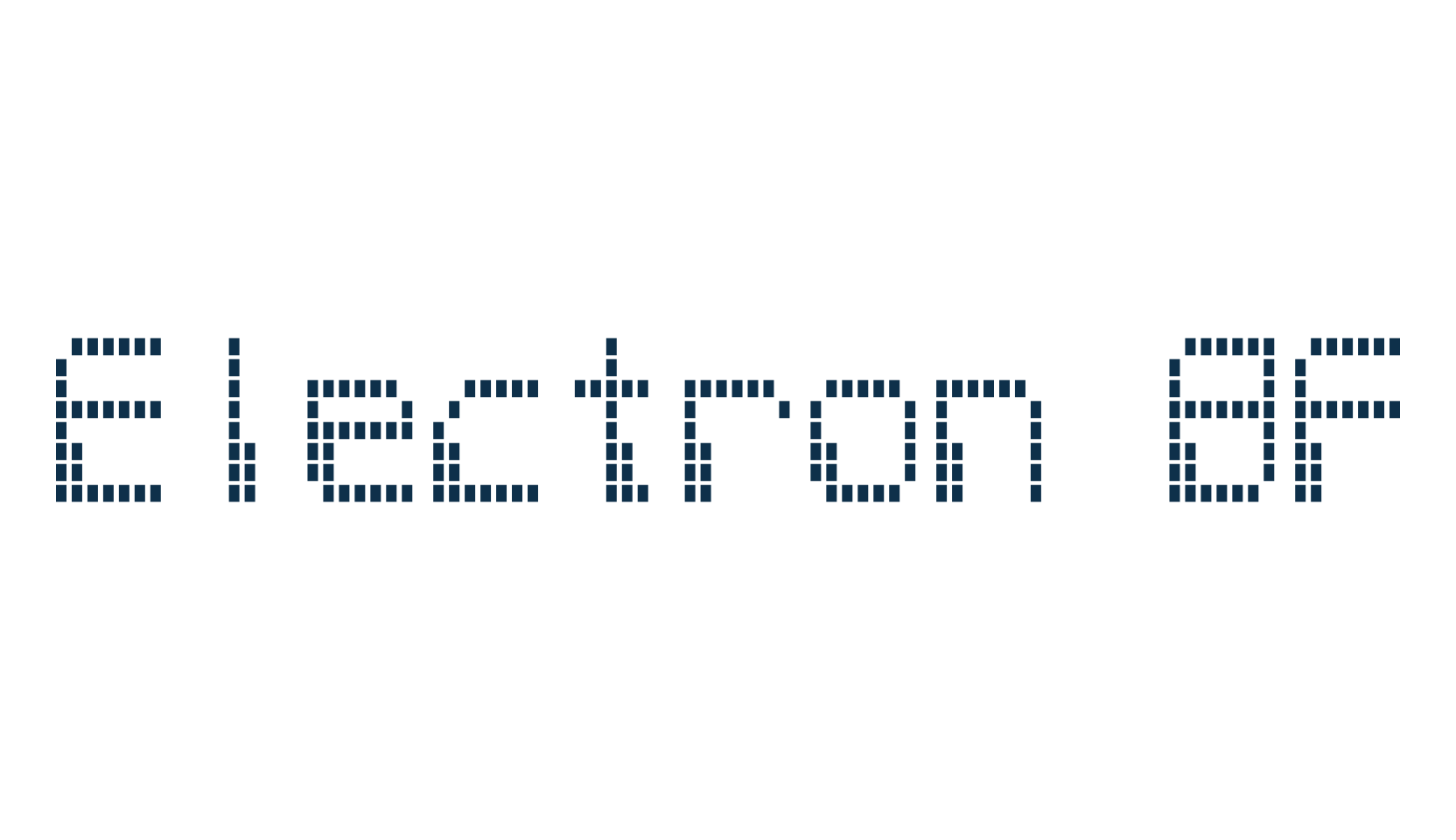 Electron 8F, techno lcd sci-fi font preview