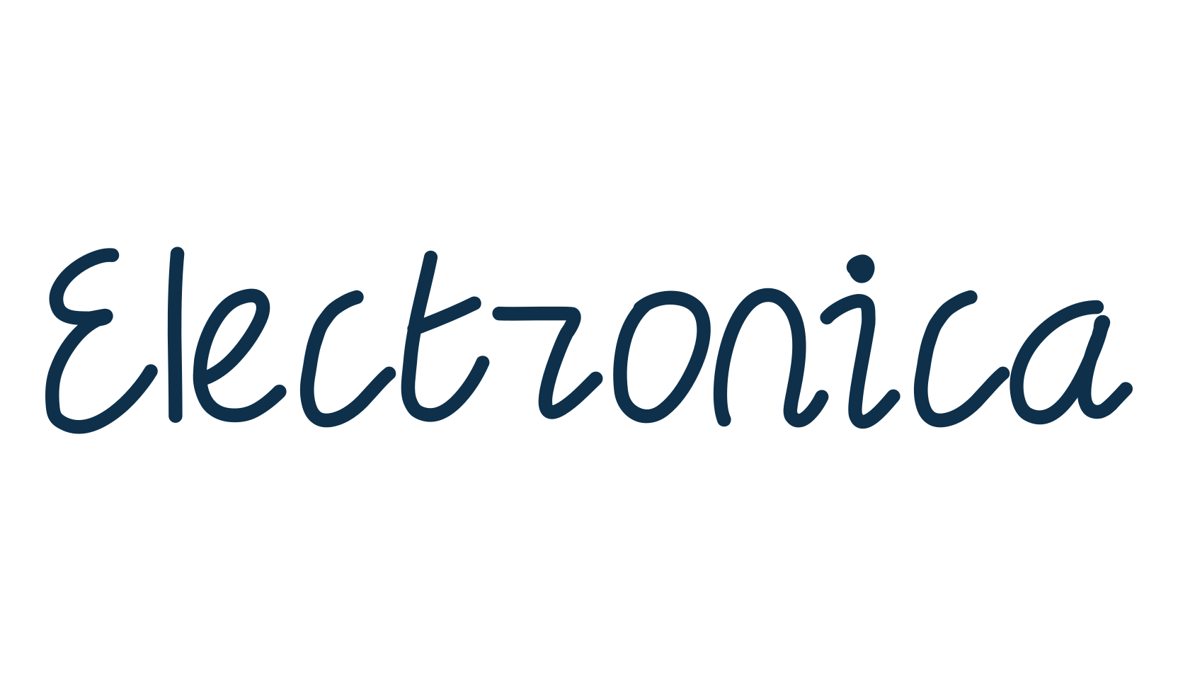 Electronica, script handwritten fancy decorative calligraphy font preview