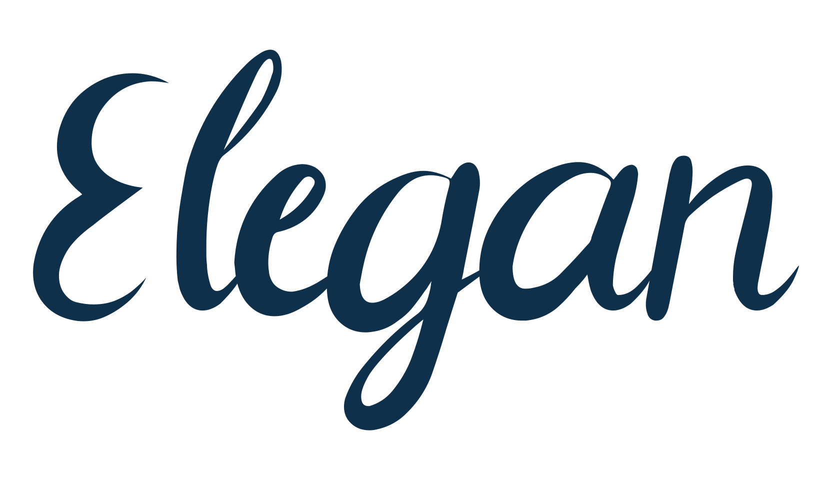 Elegan, handwriting font preview