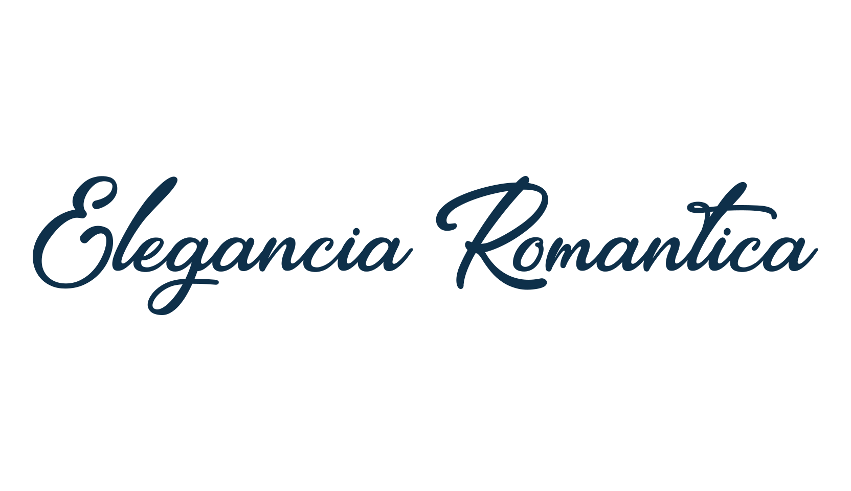 Elegancia Romantica, calligraphy font preview