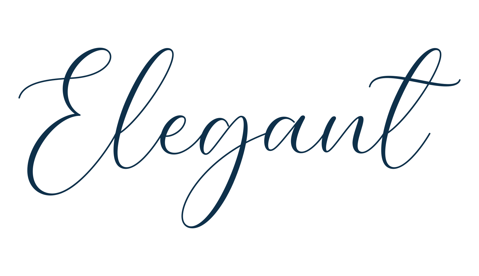 Elegant (elegant-4), script calligraphy fancy decorative font preview
