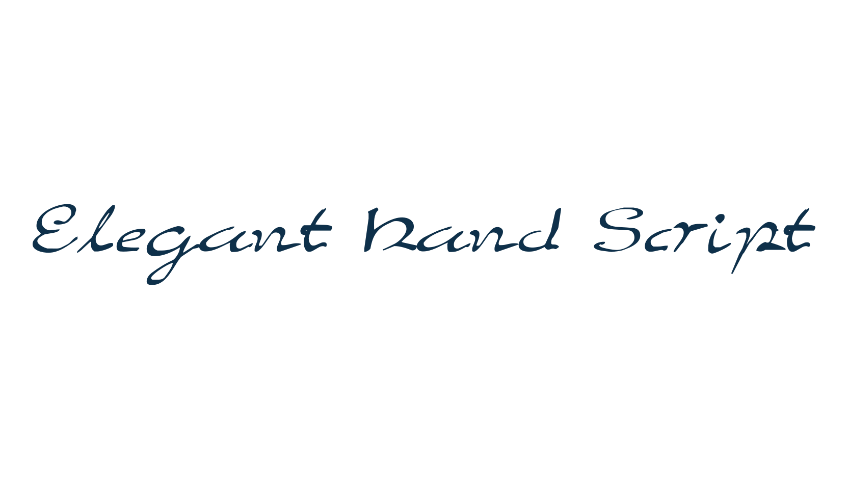 Elegant Hand Script, script handwritten fancy decorative calligraphy font preview