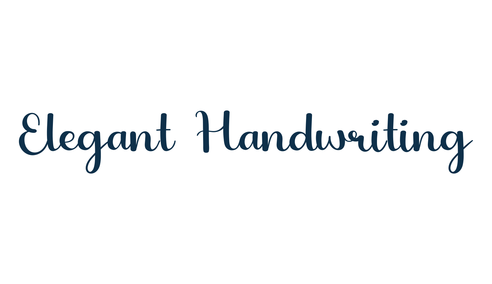 Elegant Handwriting, calligraphy font preview