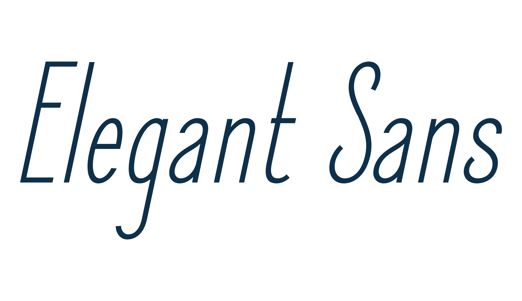 Elegant Sans, sans serif font preview
