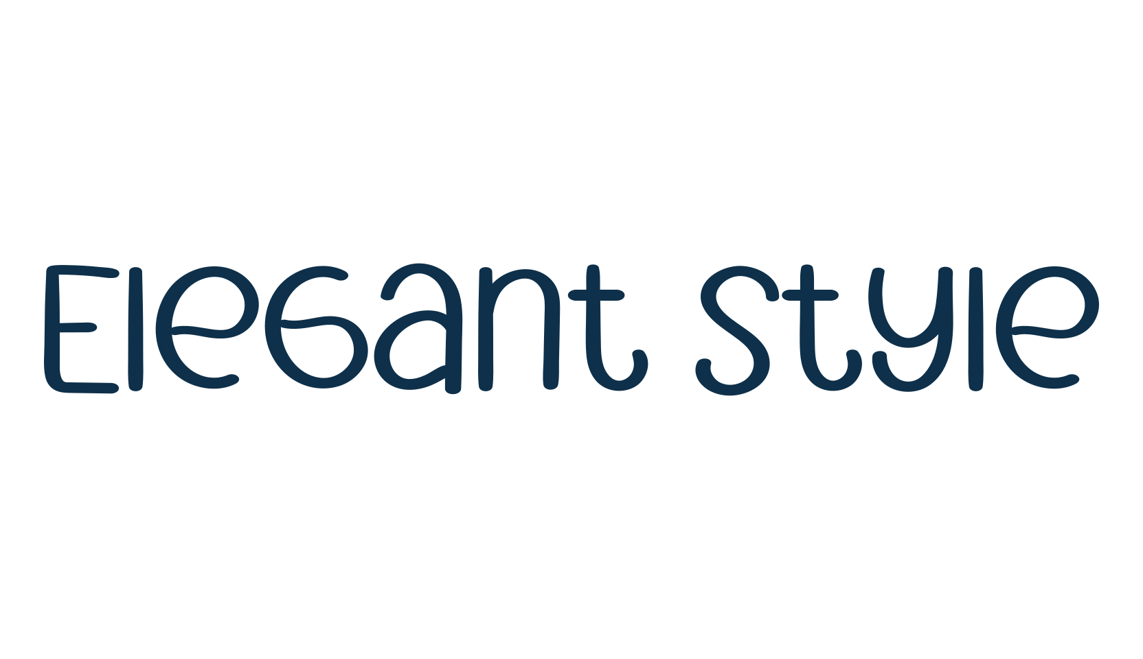 Elegant Style, fancy decorative font preview