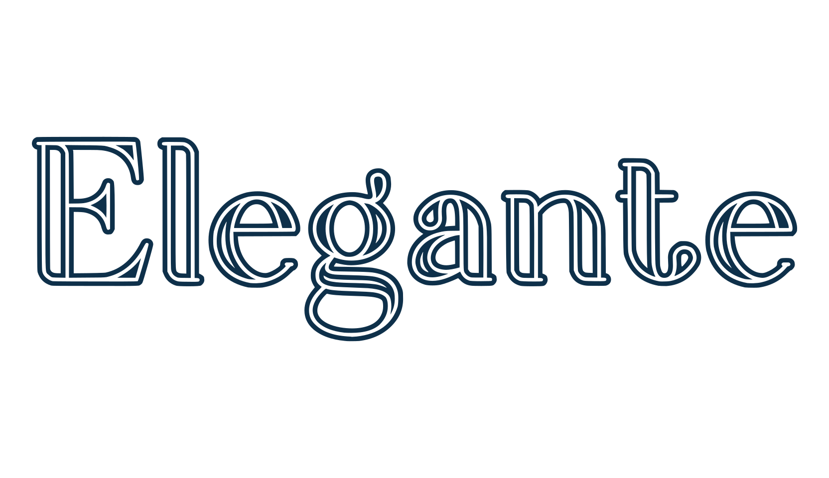 Elegante (elegante-3), fancy retro decorative font preview