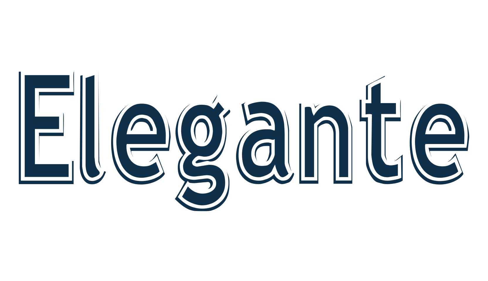 Elegante, fancy retro decorative font preview