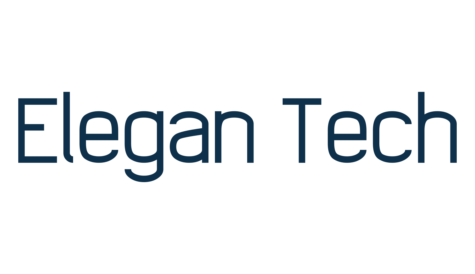 Elegan Tech, basic sans serif font preview