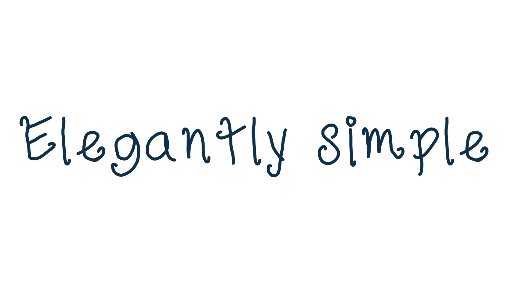 Elegantly Simple, fancy curly decorative font preview