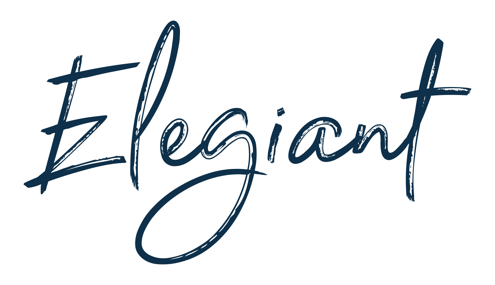 Elegiant, brush font preview