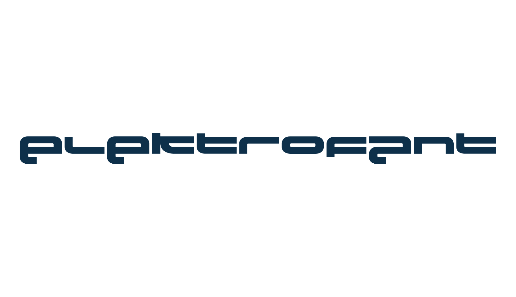 Elektrofant, sci-fi font preview