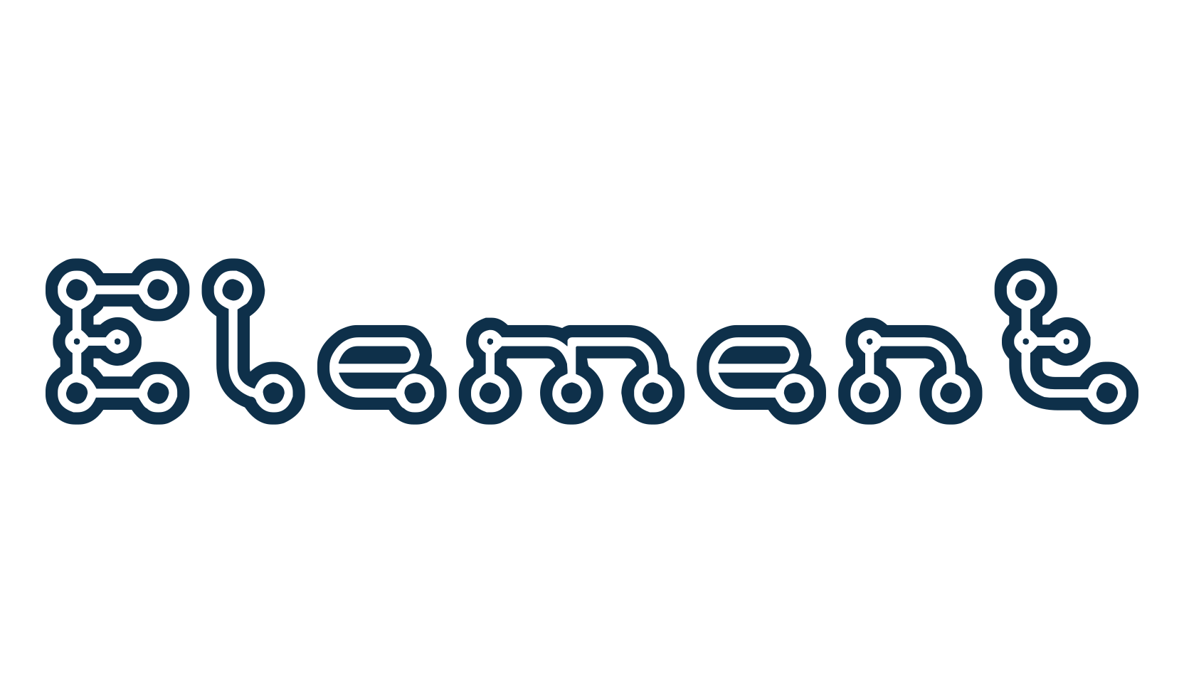 Element (element-2), fancy decorative font preview
