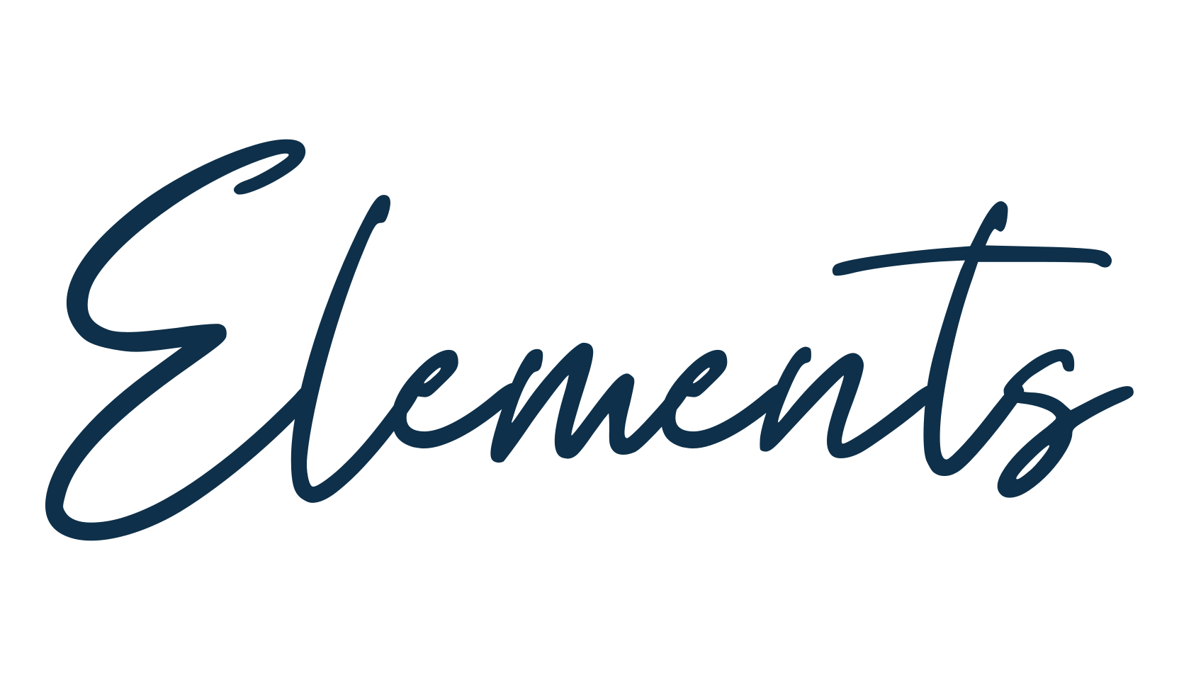 Elements (elements-2), handwriting font preview