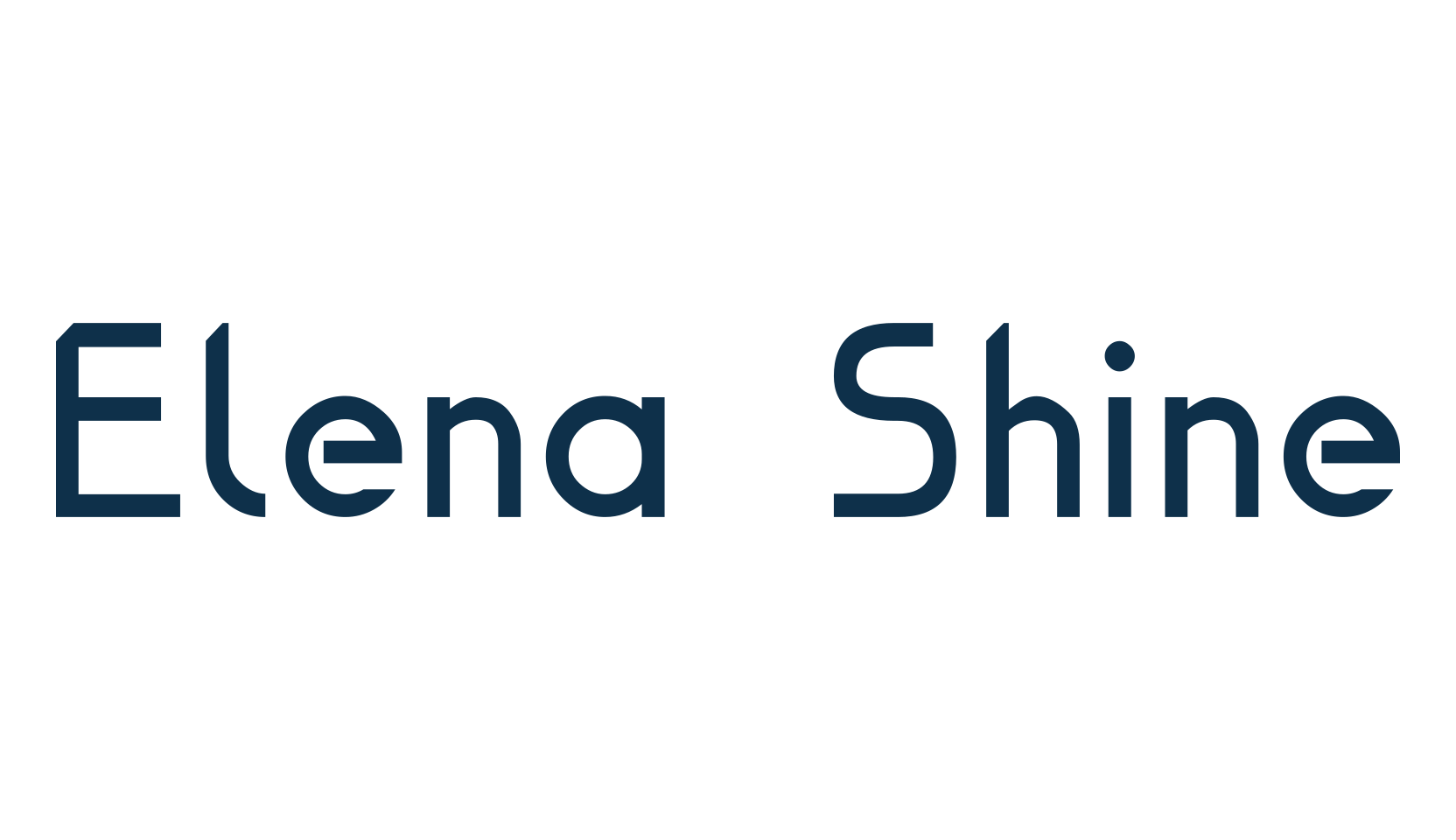 Elena Shine, various font preview
