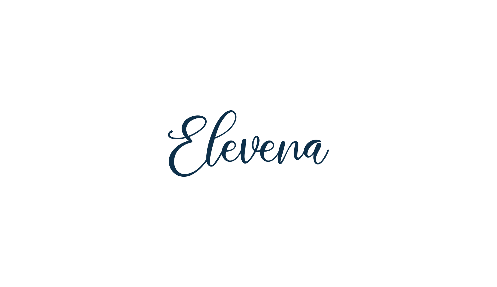 Elevena, calligraphy font preview