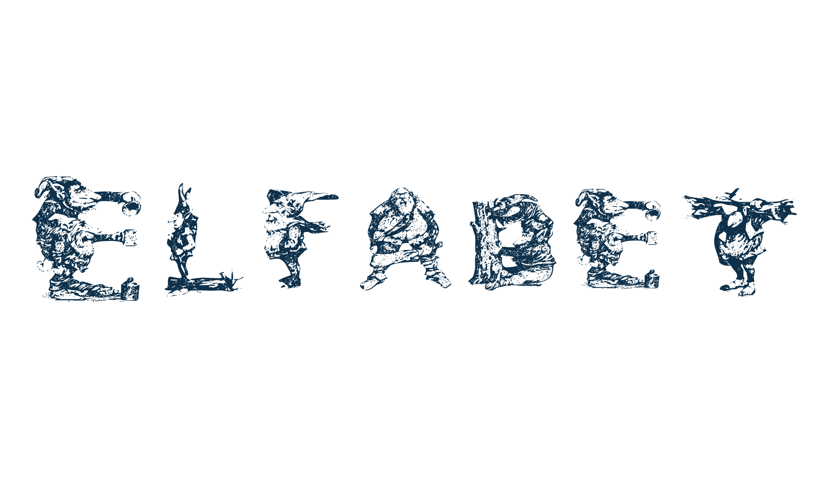 Elfabet, display market font preview