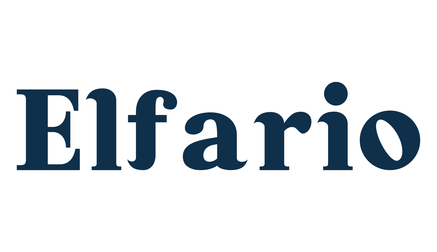 Elfario, serif font preview