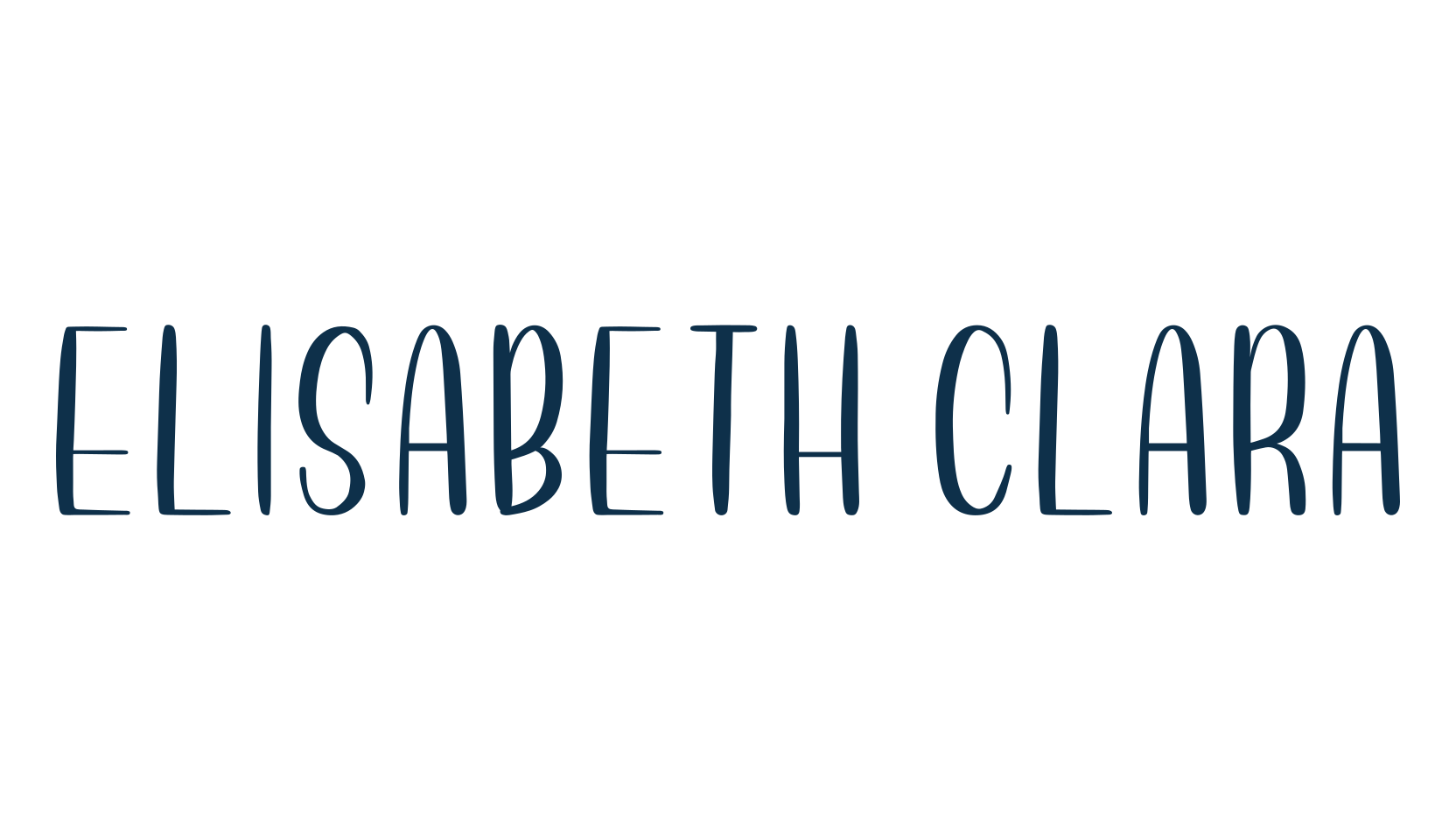 Elisabeth Clara, script handwritten fancy decorative calligraphy font preview