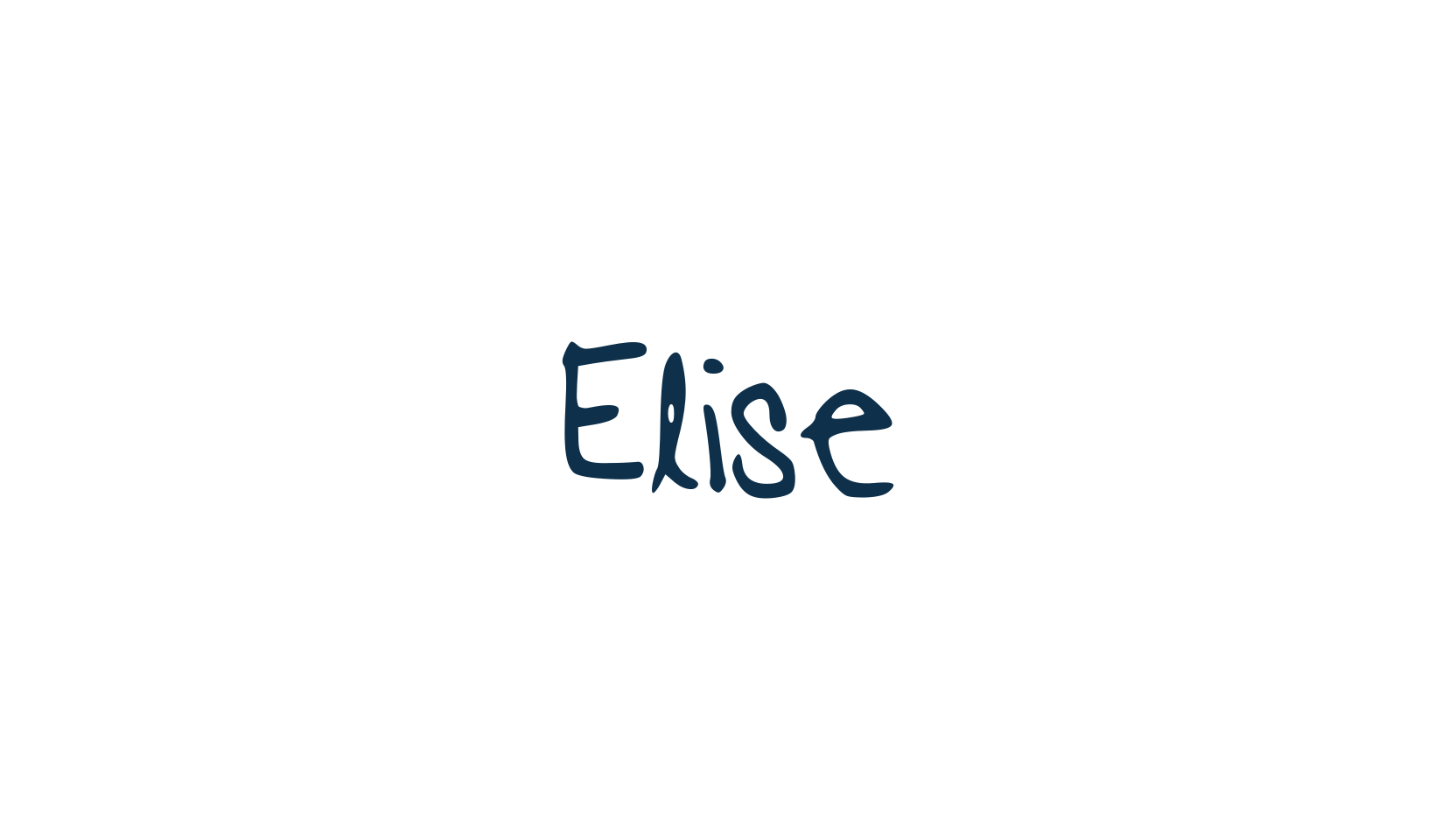 Elise, script handwritten fancy decorative calligraphy font preview