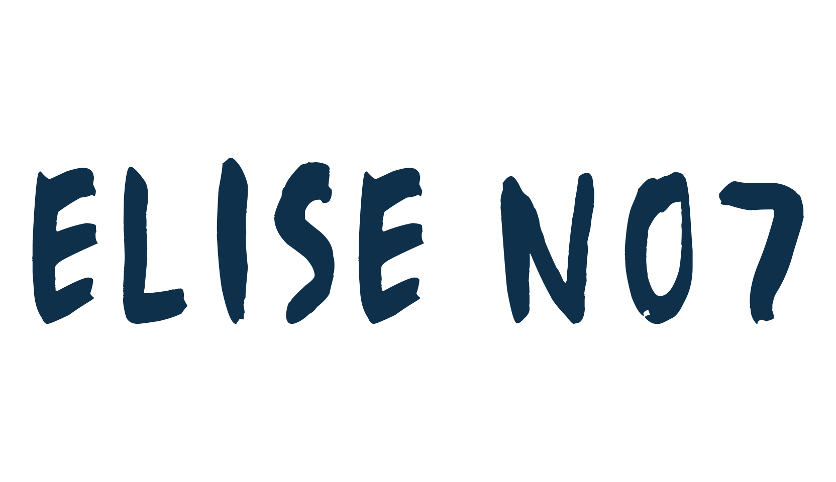 Elise No7, brush font preview