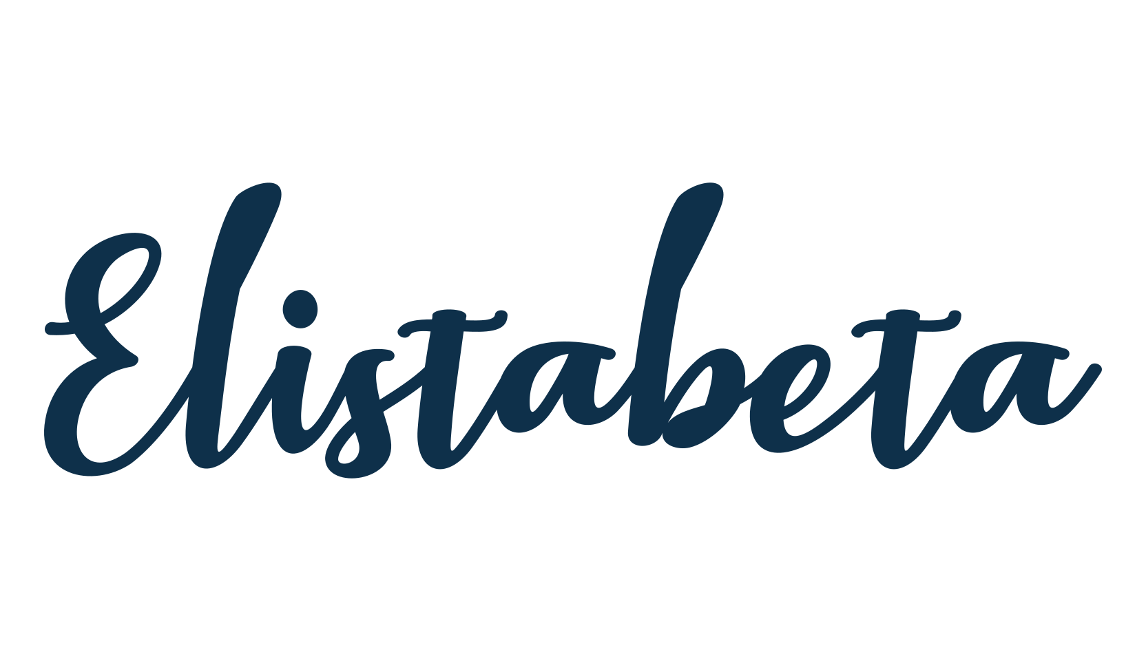 Elistabeta, script calligraphy fancy decorative font preview