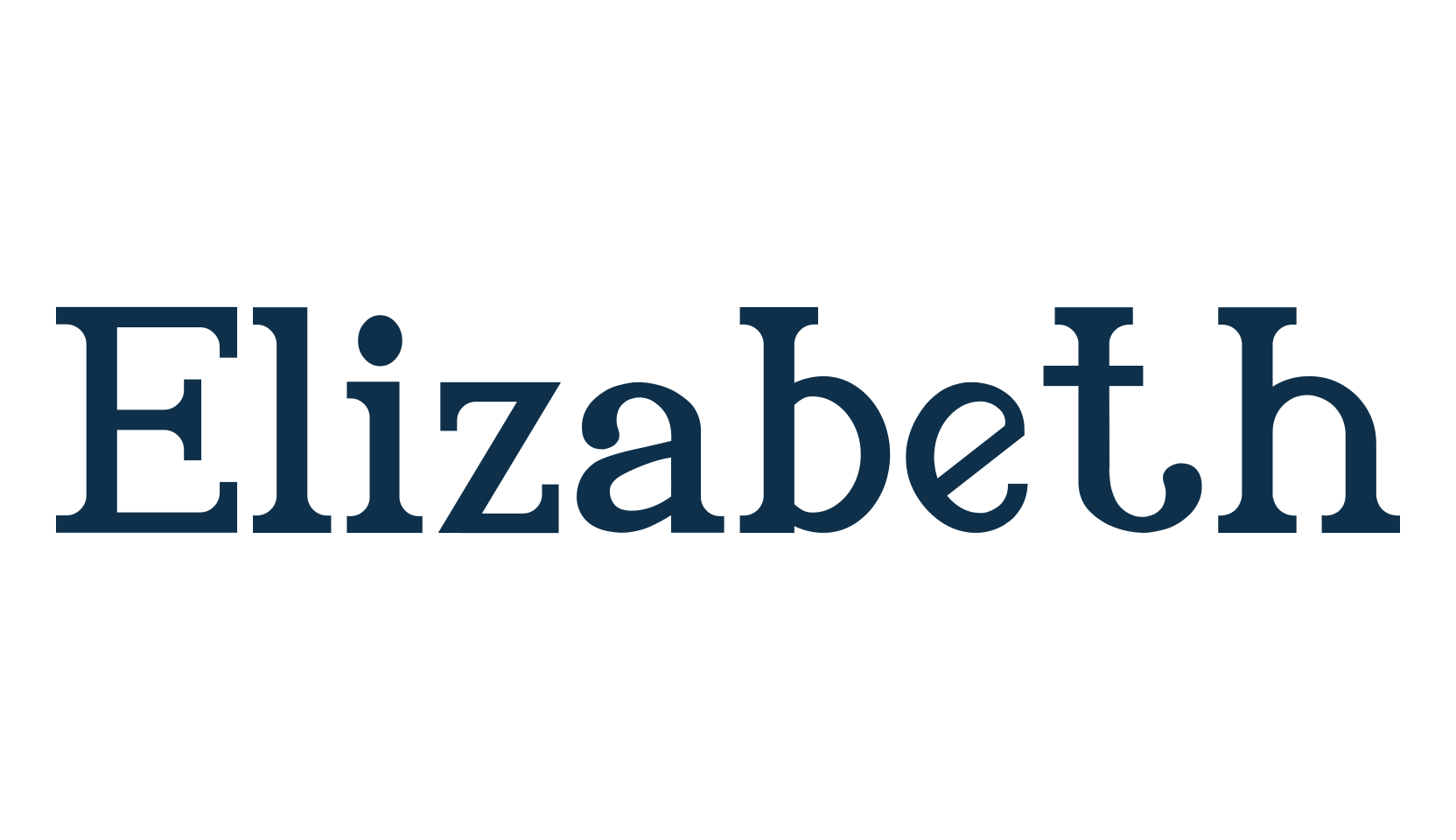 Elizabeth, basic serif font preview