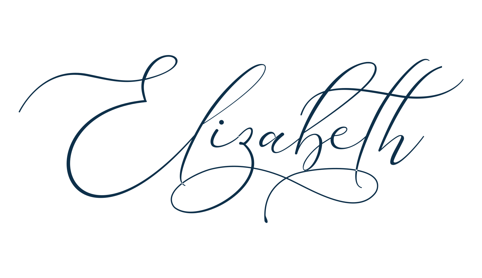 Elizabeth (elizabeth), calligraphy font preview