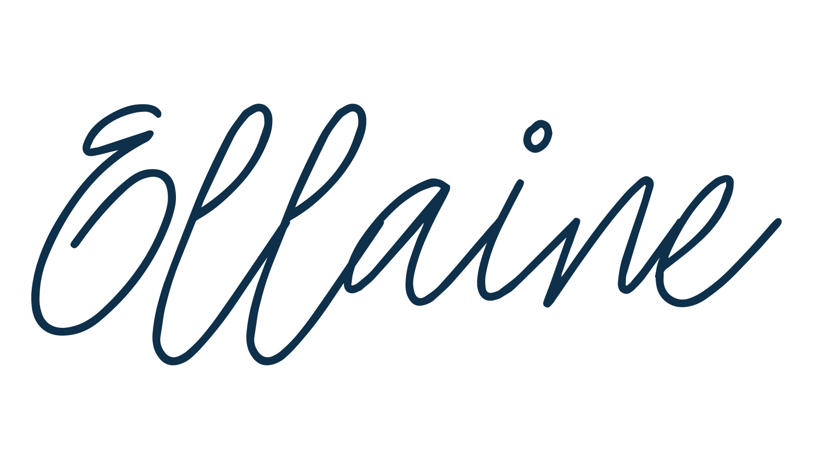 Ellaine, handwriting font preview