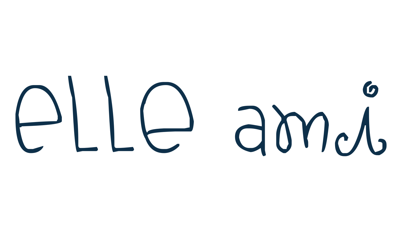 Elle Ami, handwriting font preview