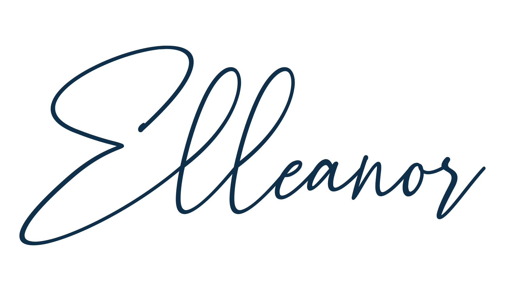 Elleanor, script handwritten fancy decorative calligraphy font preview