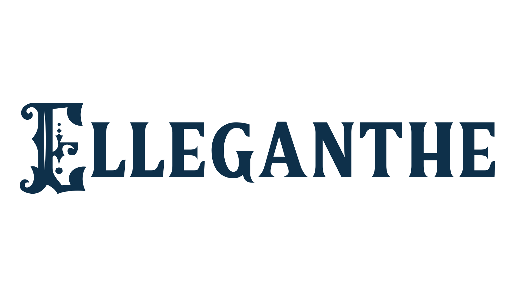 Elleganthe, fancy retro decorative font preview