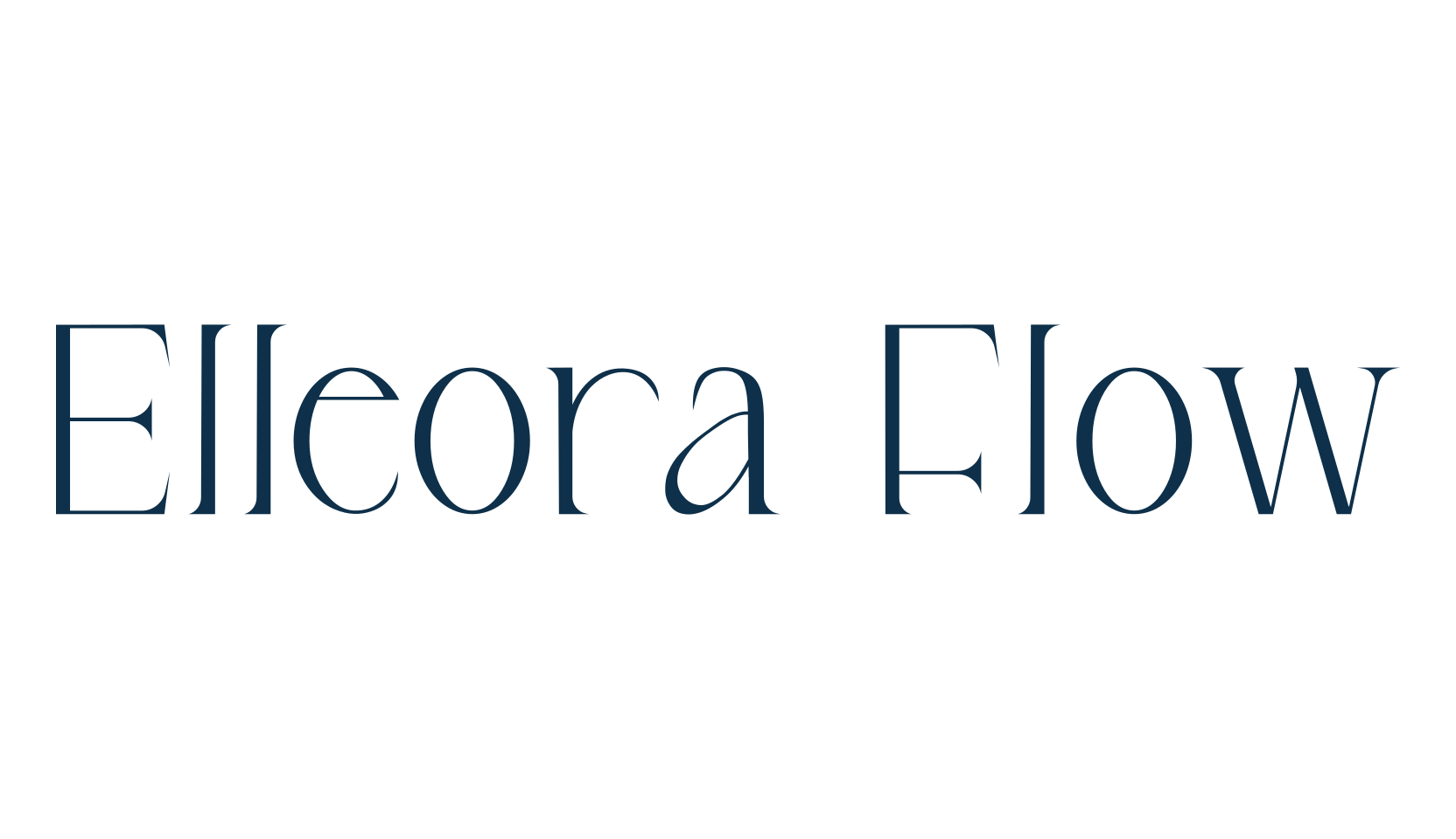 Elleora Flow, basic serif font preview