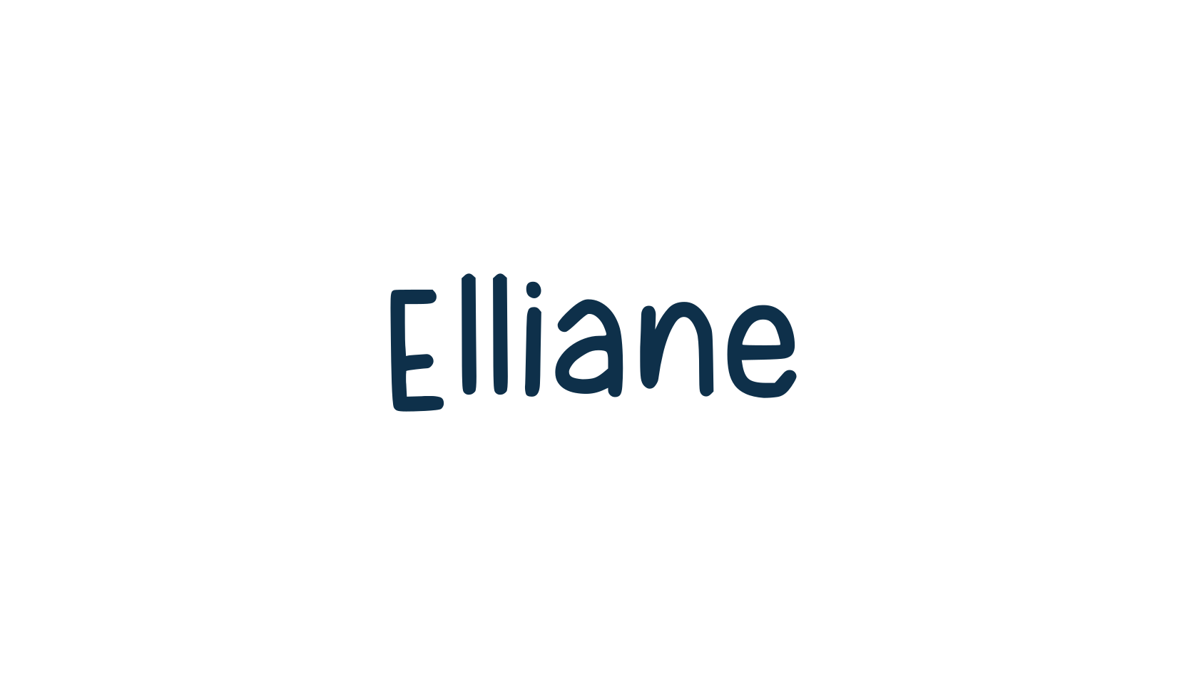 Elliane, handwriting font preview