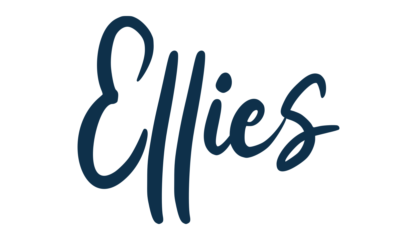 Ellies, handwriting font preview